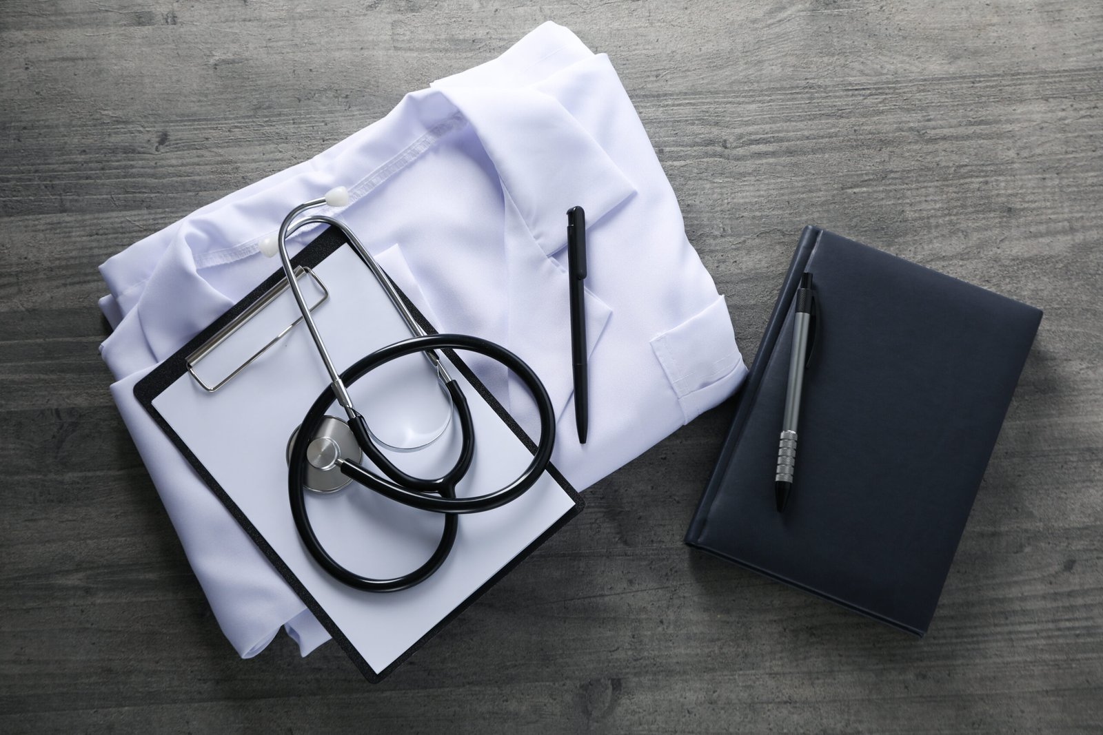 Medicine uniform - healthcare, Medical Workers Day, top view